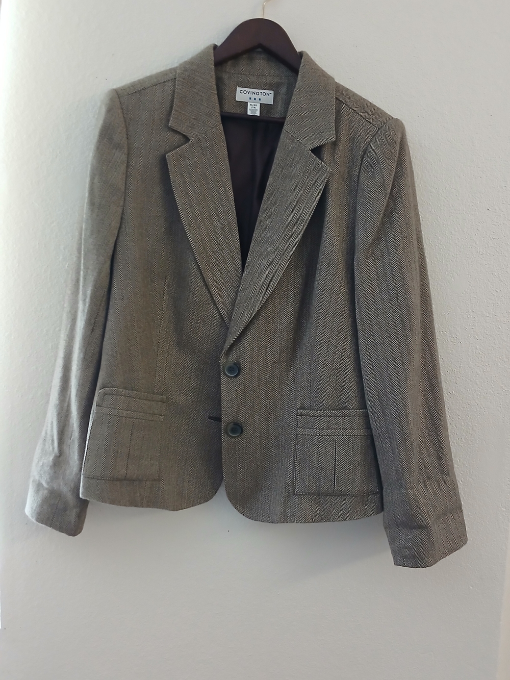 Covington Brown Herringbone Women's Blazer